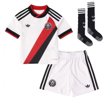 Billige Fotballdrakt Sheffield United Replika Bortedraktsett Barn 2026-27 Kortermet (med bukser)